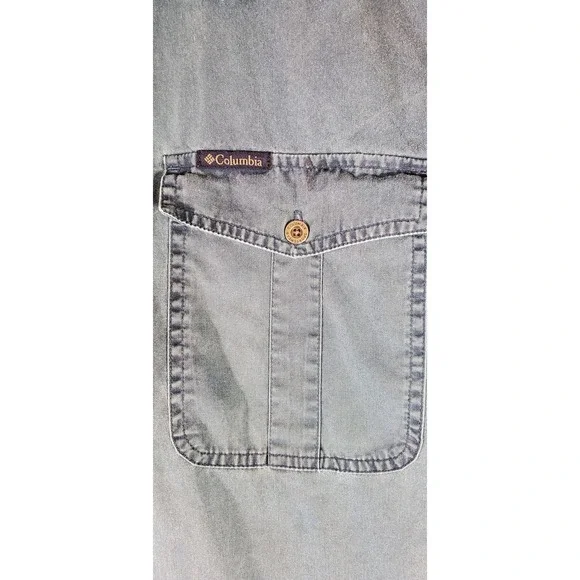 Columbia Sportswear Company Men's Long Sleeve Denim Cotton Size XXL Blue - Picture 7 of 7